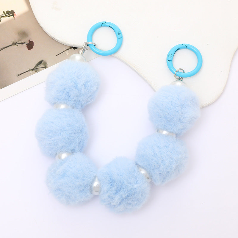 Pom Pom Wristlet Keychain and Bag Charm - Color_02