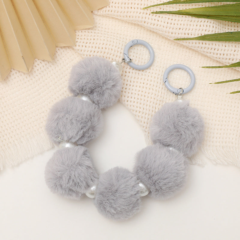 Pom Pom Wristlet Keychain and Bag Charm - Color_05