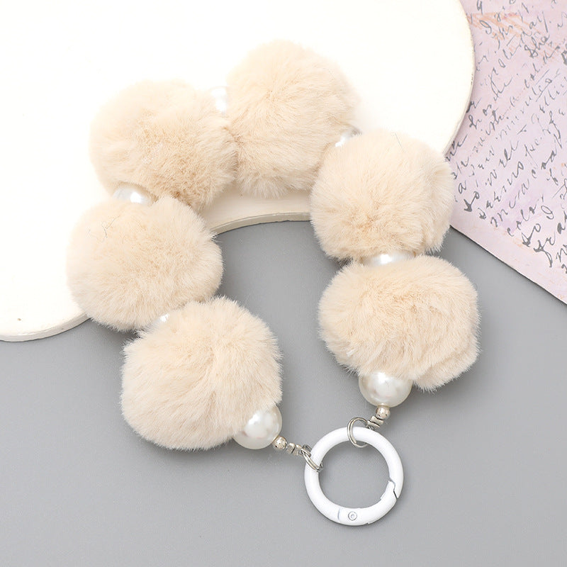 Pom Pom Wristlet Keychain and Bag Charm - Color_25