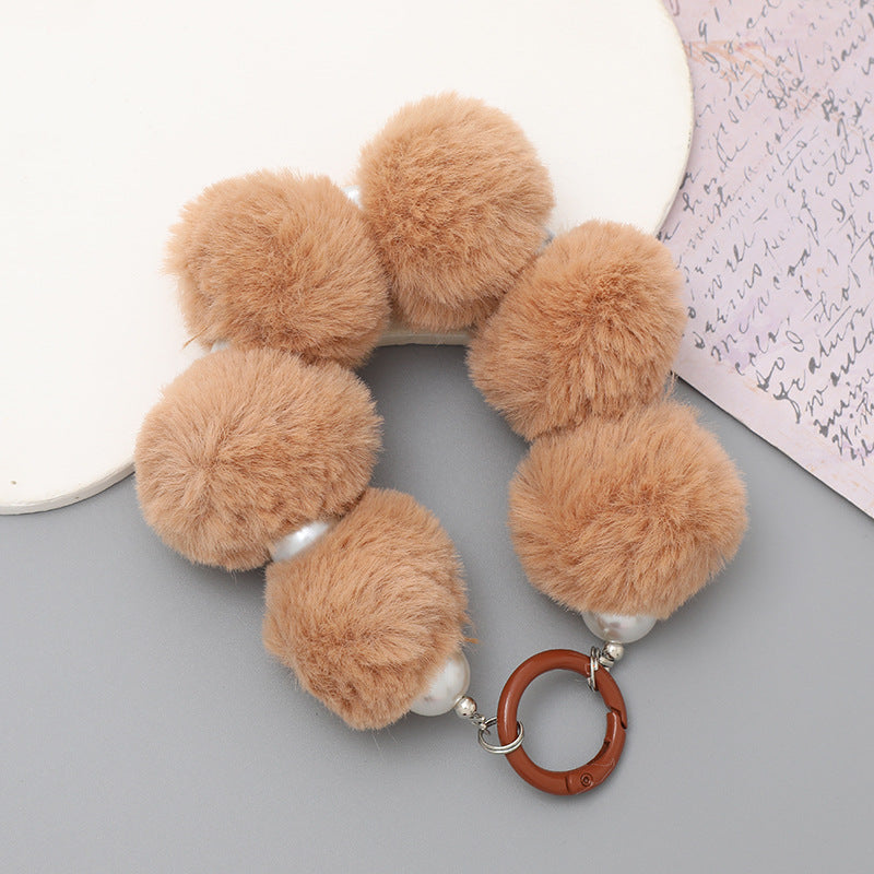 Pom Pom Wristlet Keychain and Bag Charm - Color_27