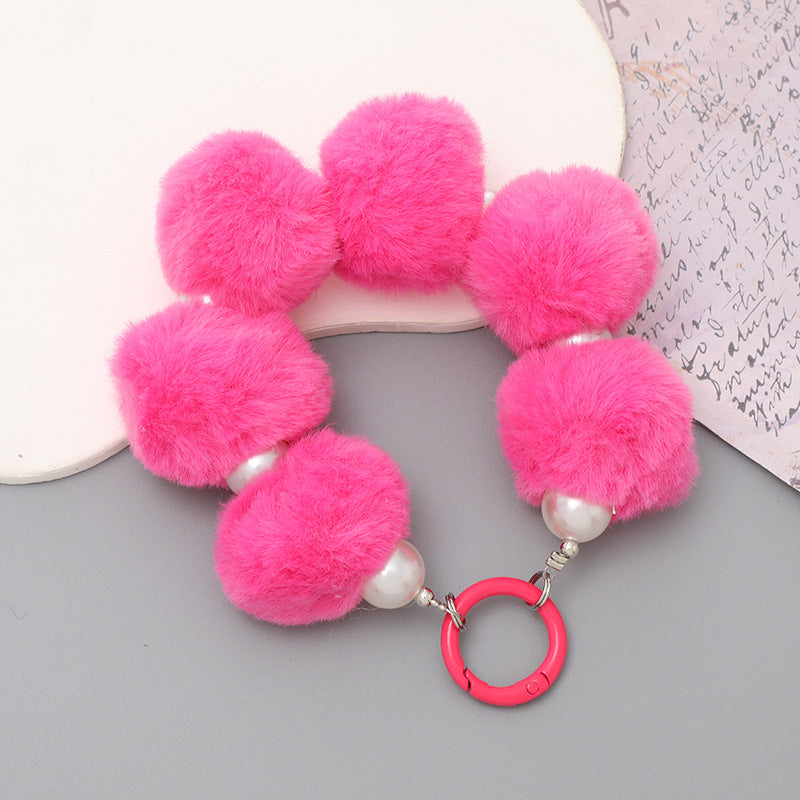Pom Pom Wristlet Keychain and Bag Charm - Color_29
