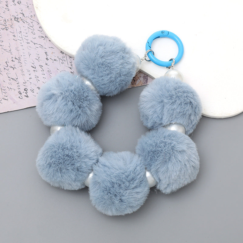 Pom Pom Wristlet Keychain and Bag Charm - Color_31