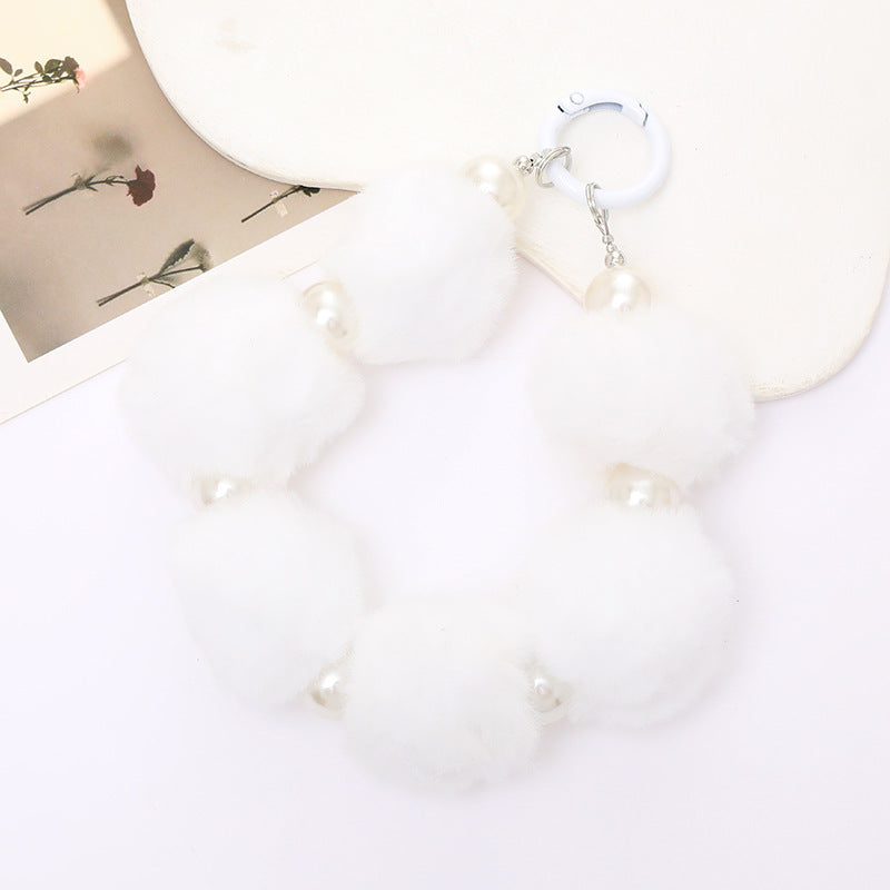 Pom Pom Wristlet Keychain and Bag Charm - Color_35