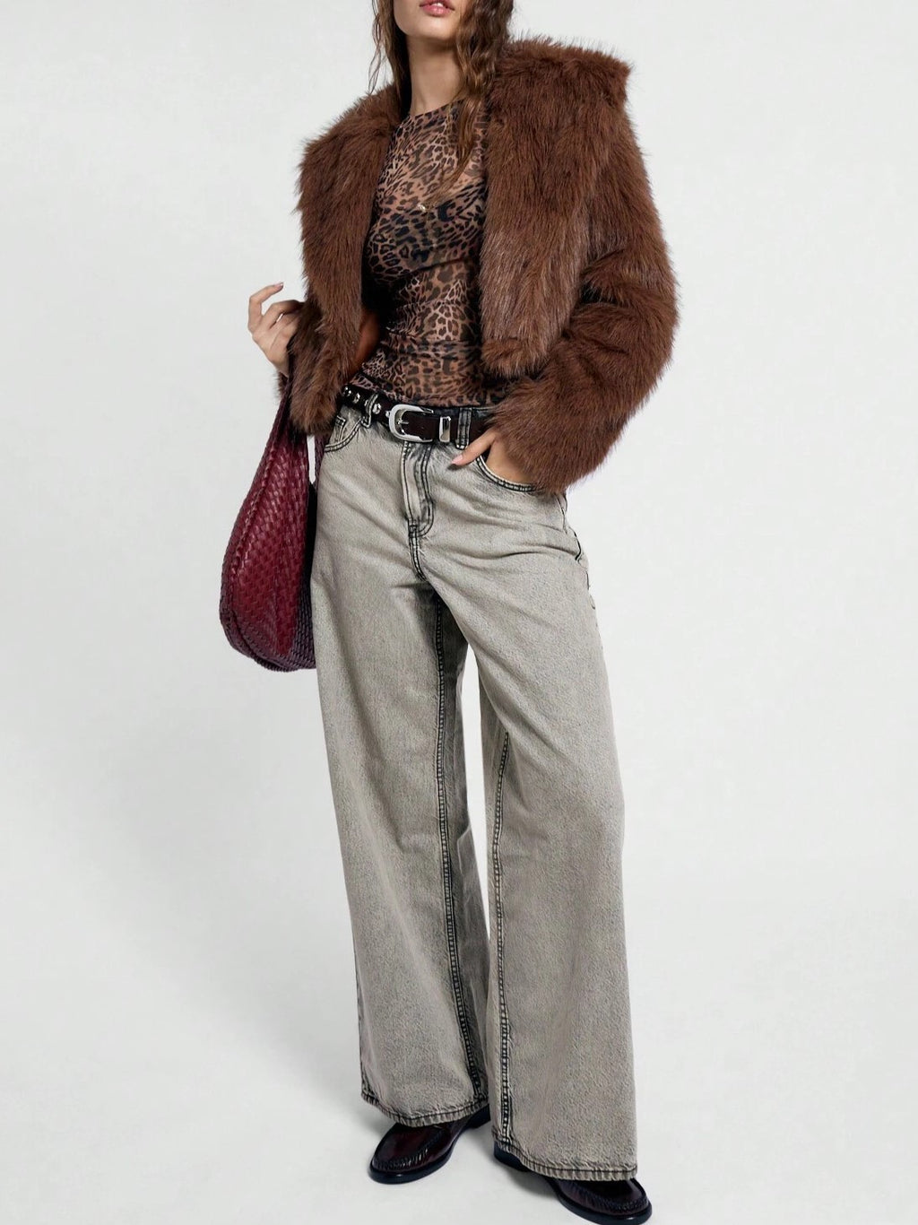 Leopard Print Mesh Second Skin Top - Leopard - 2