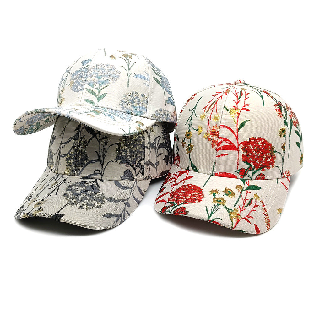 Botanical Print Adjustable Baseball Cap