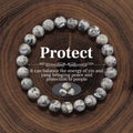 Healing Gemstone Bead Stretch Bracelet - Color_02