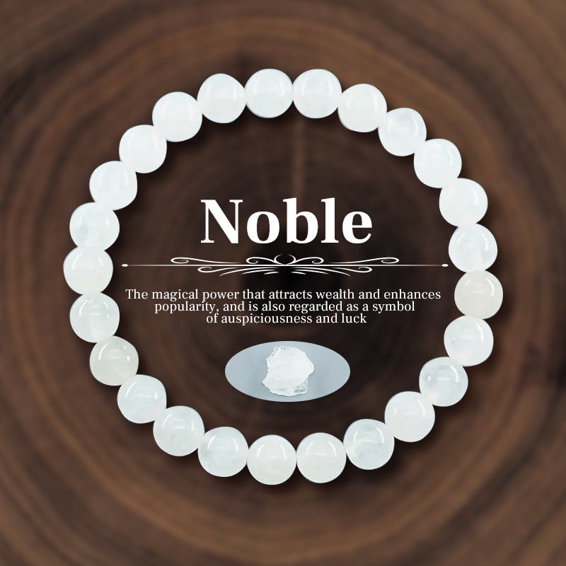 Healing Gemstone Bead Stretch Bracelet - Color_16