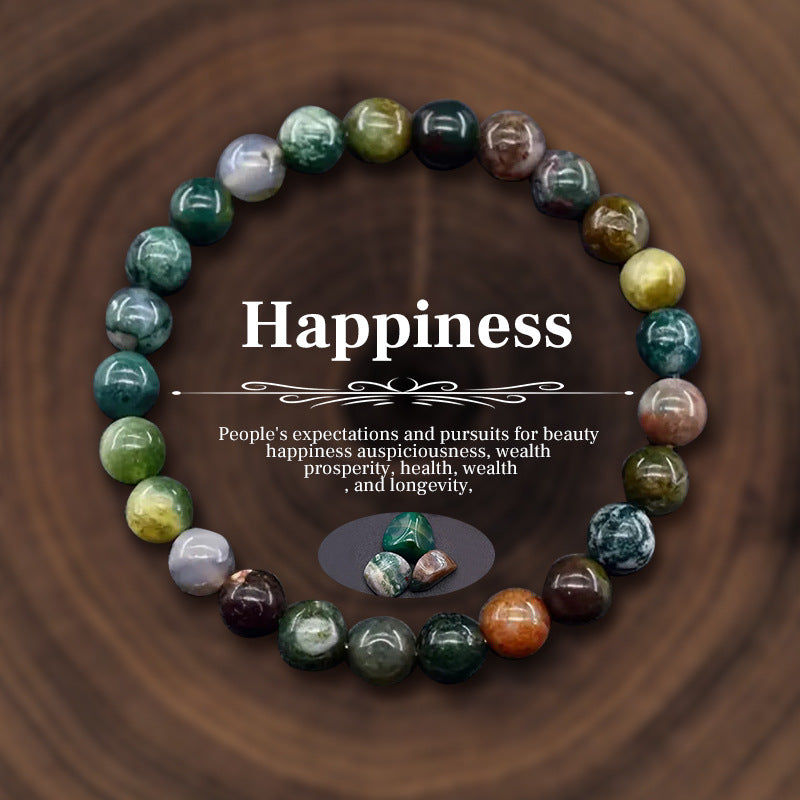 Healing Gemstone Bead Stretch Bracelet - Color_24