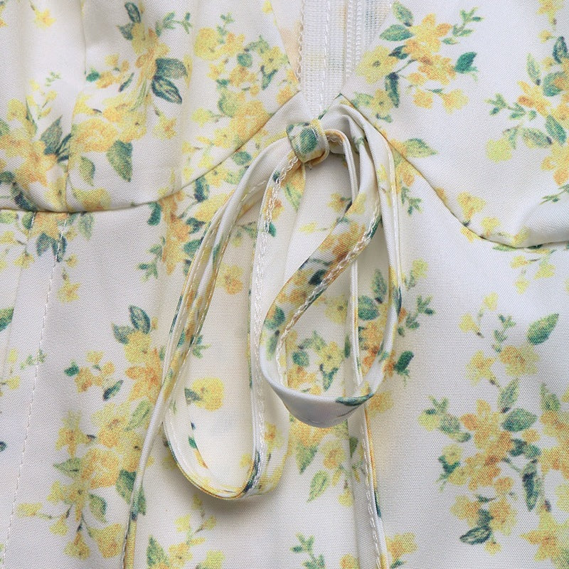 Ditsy Floral Tie Front Mini Sundress - view 4