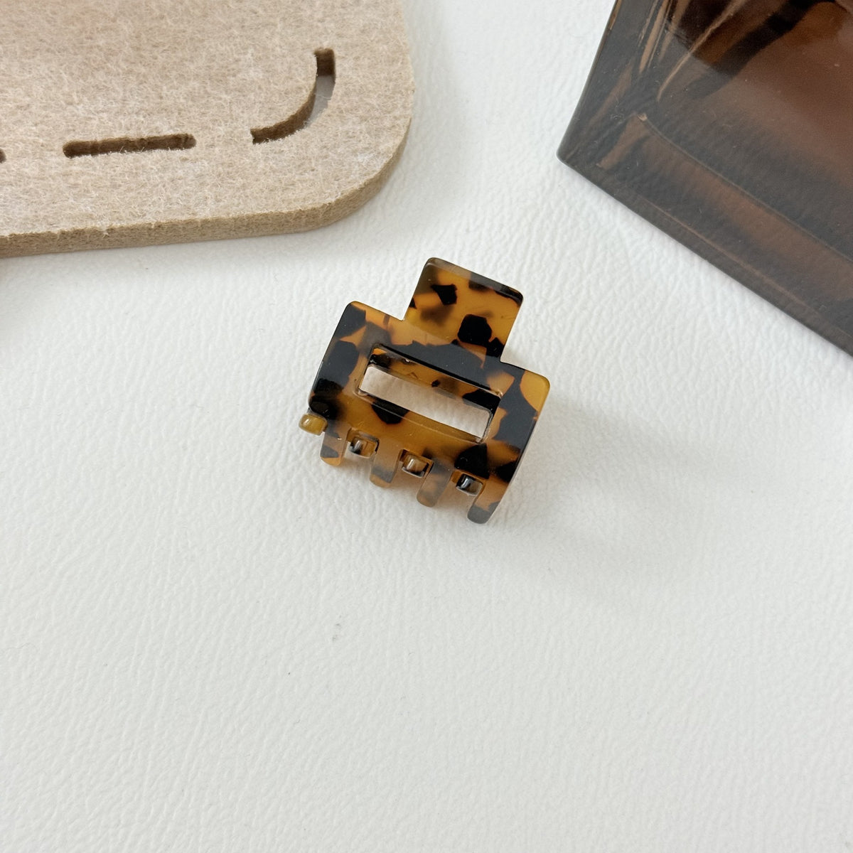 Square Cutout Mini Hair Claw Clip - Color_04