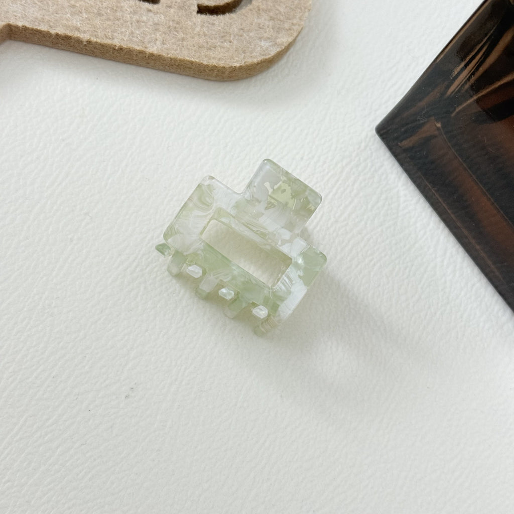 Square Cutout Mini Hair Claw Clip - Color_07