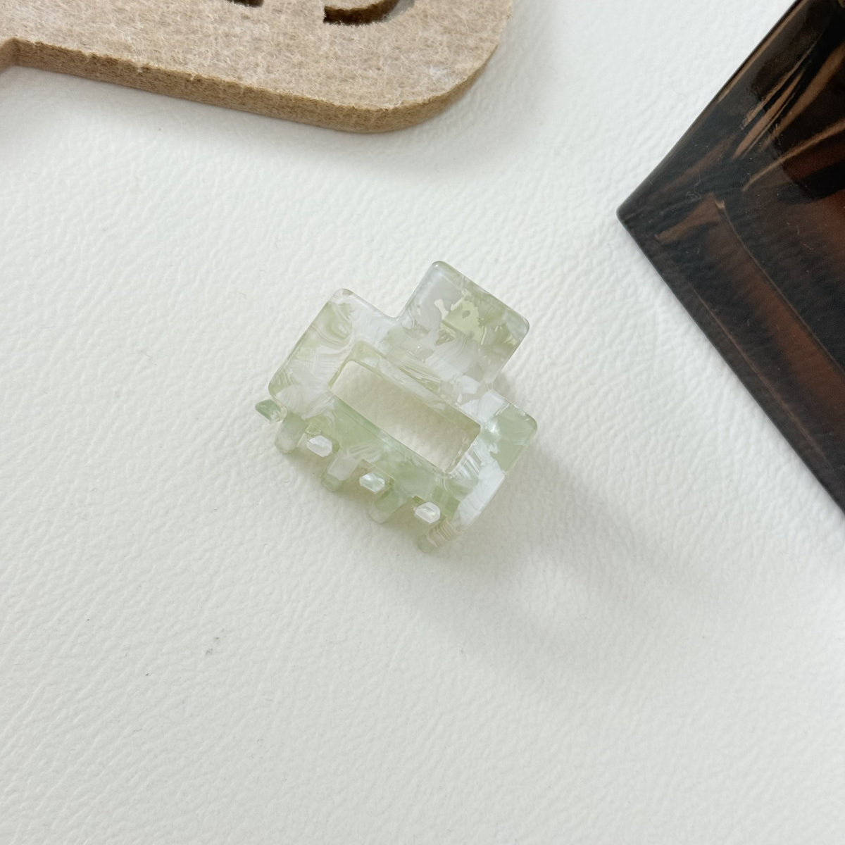 Square Cutout Mini Hair Claw Clip - Color_07