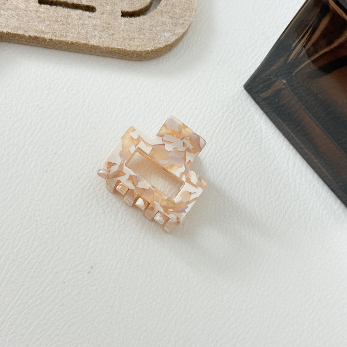 Square Cutout Mini Hair Claw Clip - Color_08