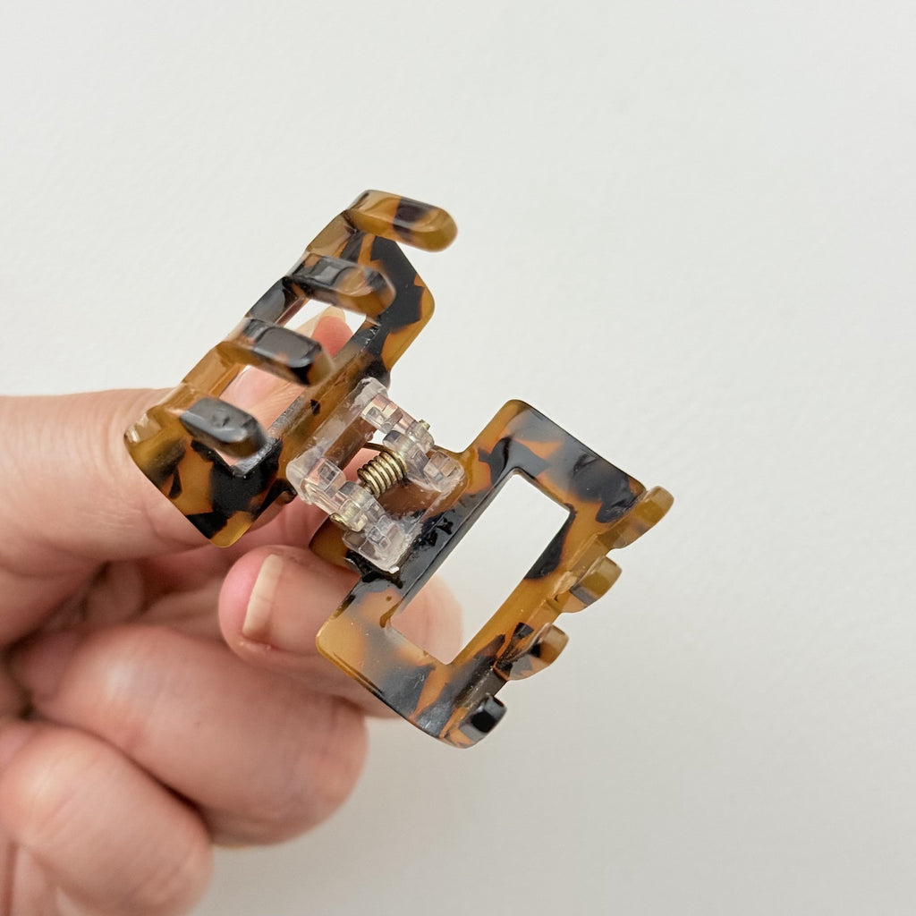 Square Cutout Mini Hair Claw Clip - view 1