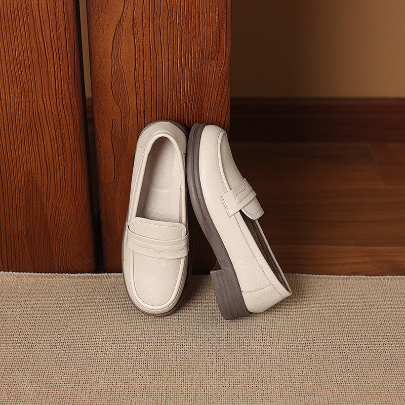 Soft Round Toe Penny Loafers