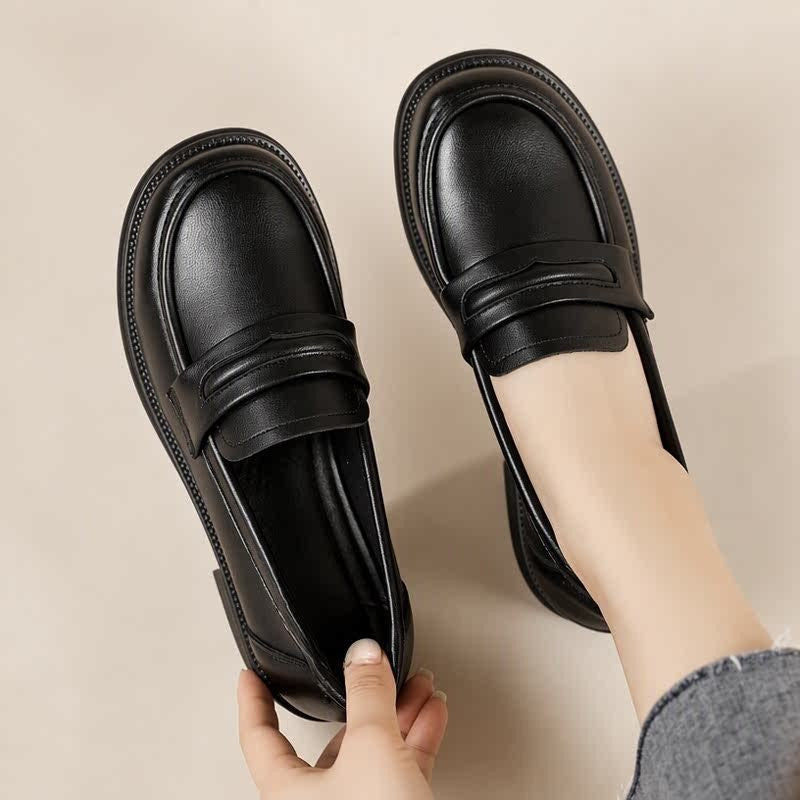 Soft Round Toe Penny Loafers
