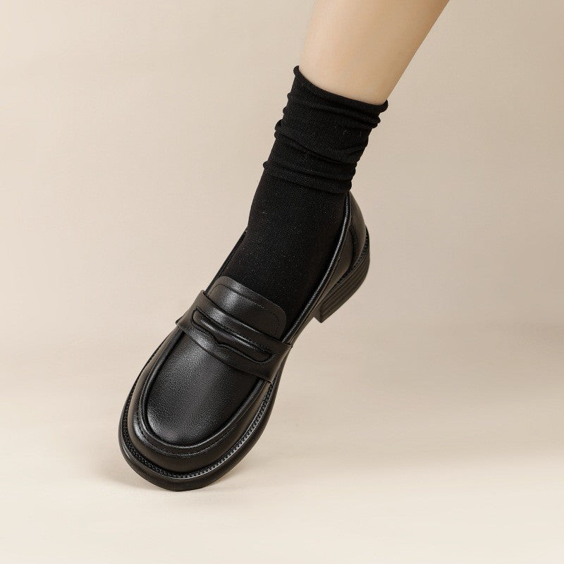 Soft Round Toe Penny Loafers