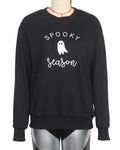 Halloween Ghost and Pumpkin Graphic Sweatshirt - Printed