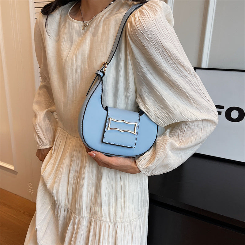 Curved Crescent Underarm Baguette Bag - view 1