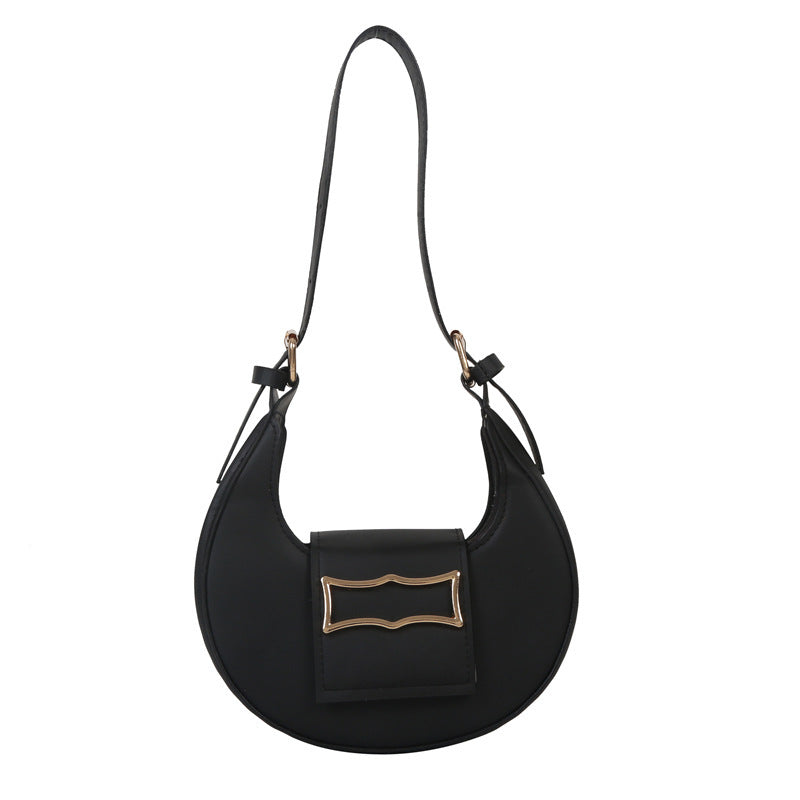 Curved Crescent Underarm Baguette Bag - view 7