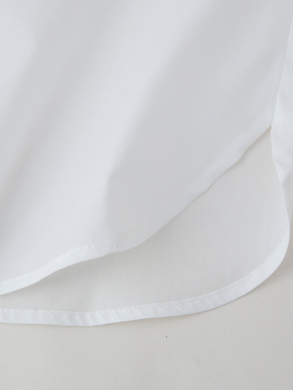 Sequin Embroidered Longline Button Shirt - White - 6