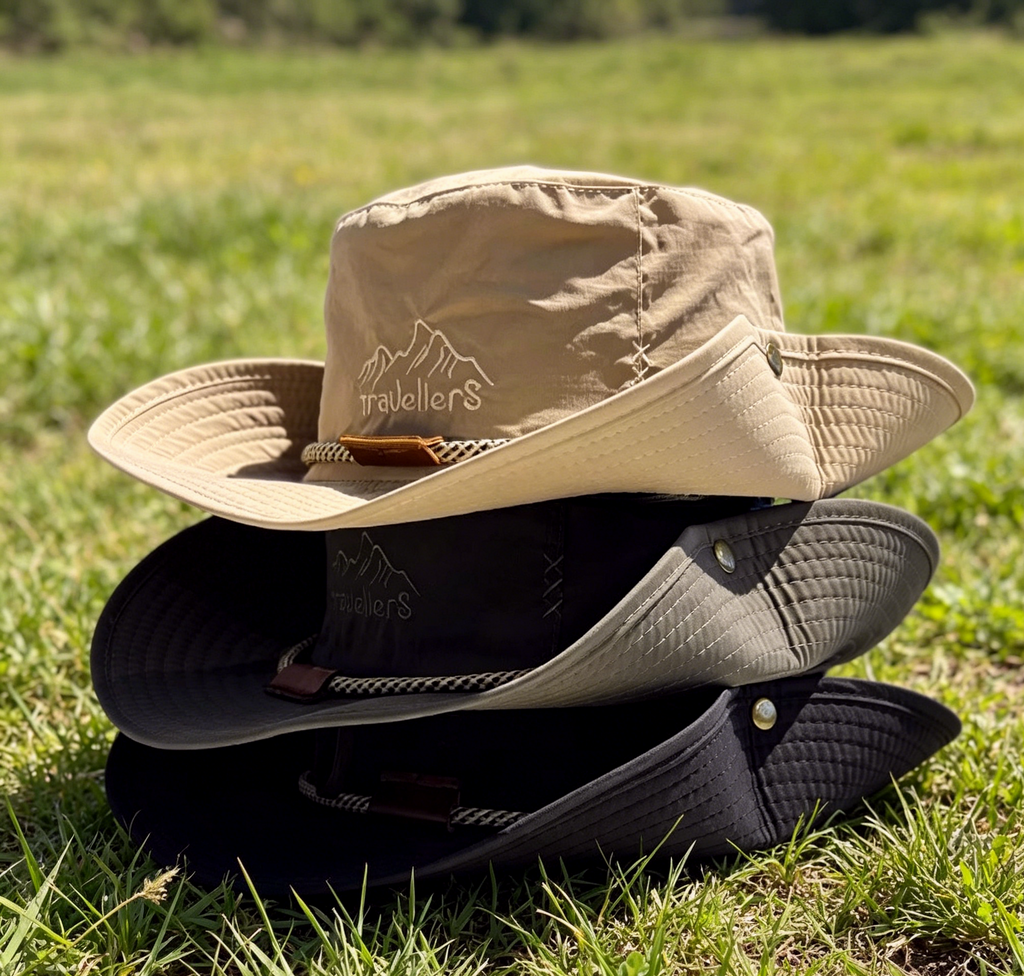 Quick Dry Bucket Hat With Adjustable Chin Cord - Khaki - 3