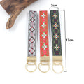 Folk Blossom Jacquard Keychain Strap - NO-3