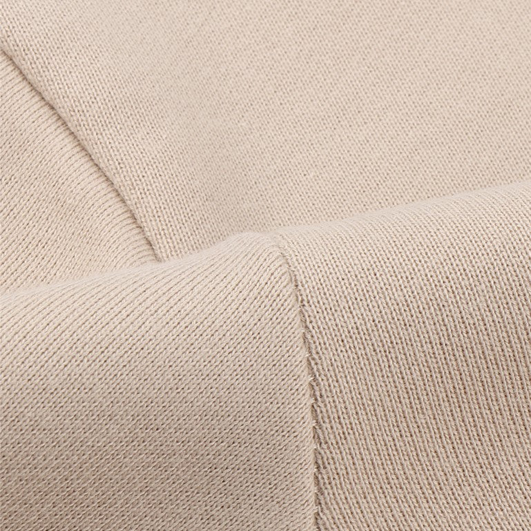 Premium Loopback Cotton Crewneck Sweatshirt - Beige - 6