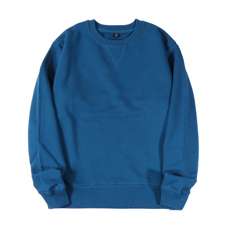 Premium Loopback Cotton Crewneck Sweatshirt - blue