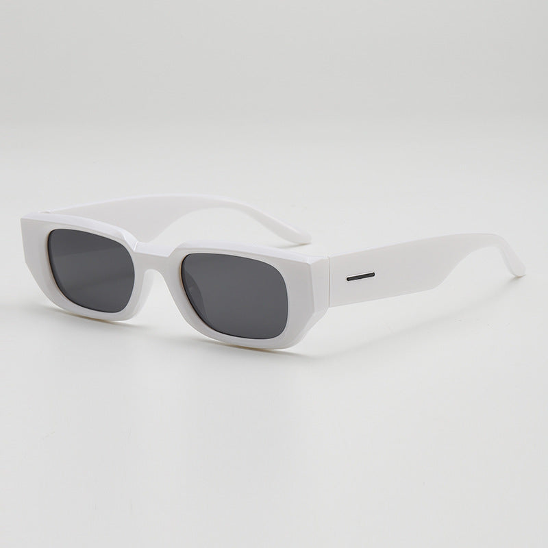 Polygonal Thick Rim Rectangle Sunglasses - Color_2