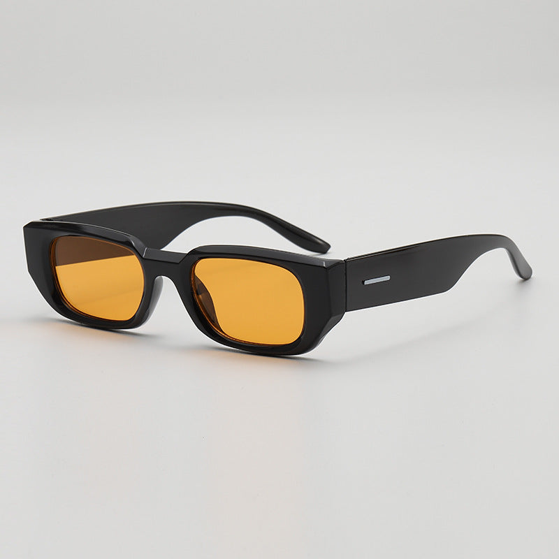 Polygonal Thick Rim Rectangle Sunglasses - Color_5