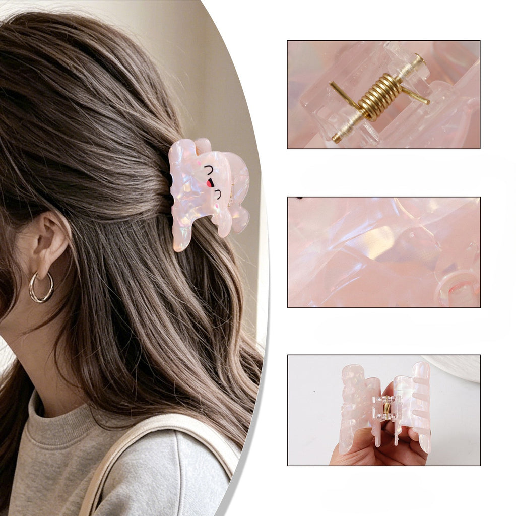 Ghost Hair Claw Clip With Shimmer Finish - view 1