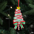 Polymer Clay Candy Cane Lollipop Tree Ornaments - G