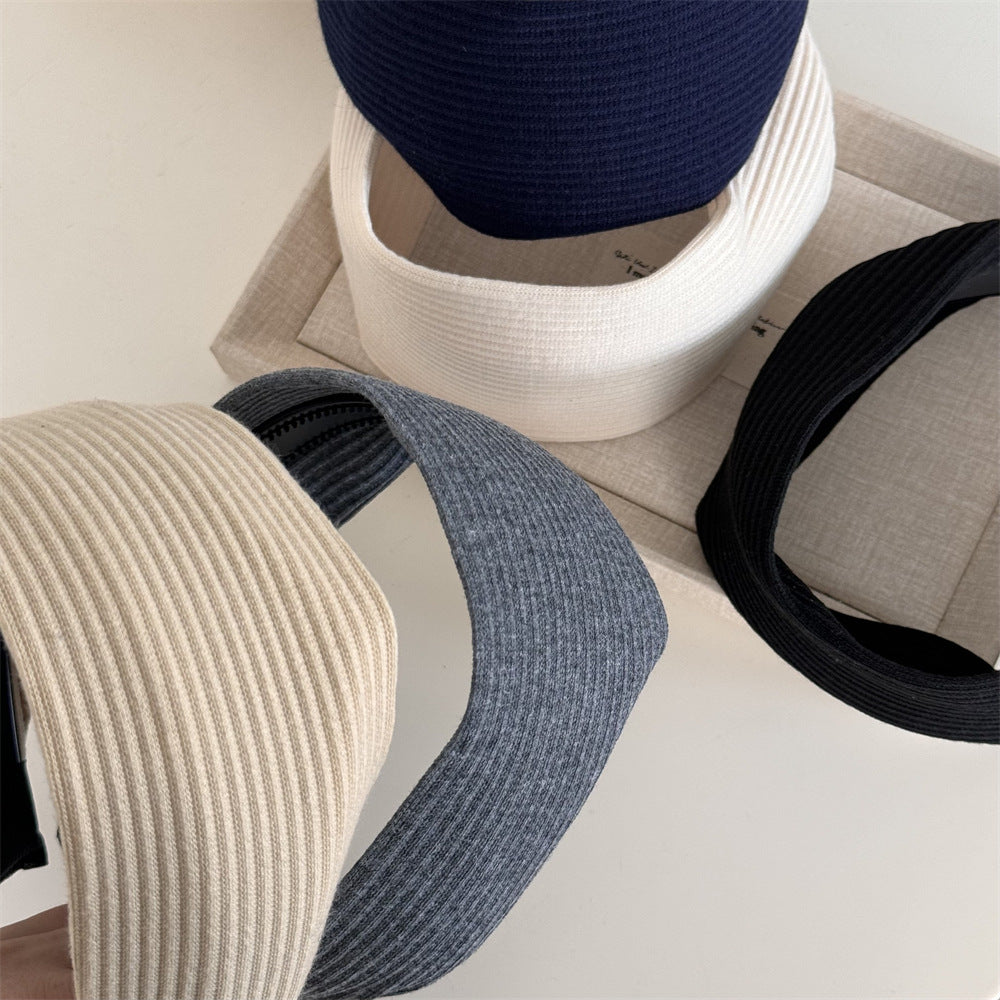 Extra Wide Ribbed Jersey Headband - view 1