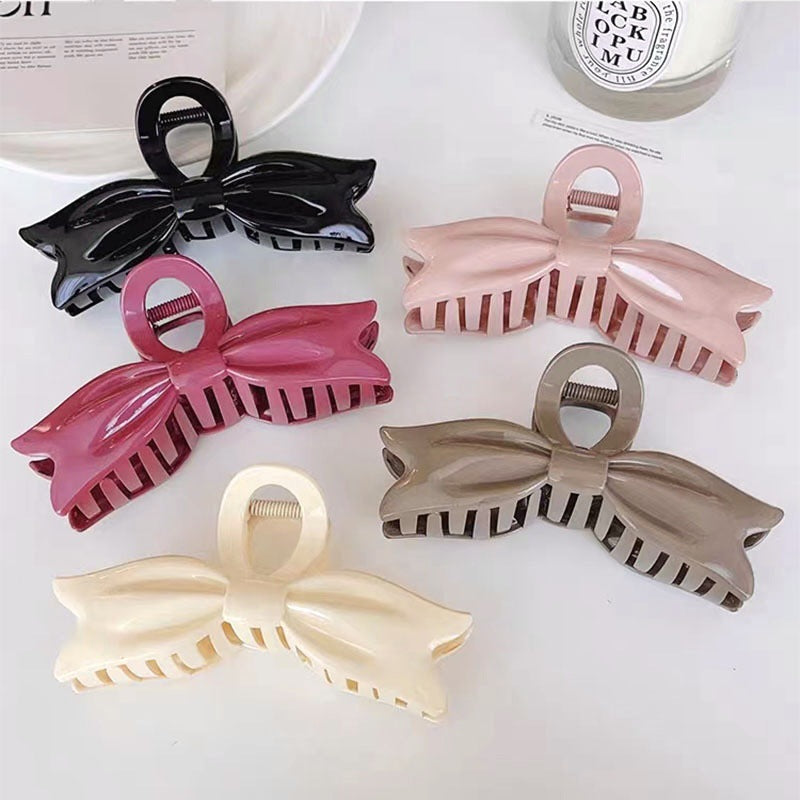 Oversized Bow Shaped Hair Claw Clip - view 2
