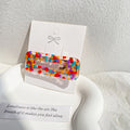 Confetti Speckle Acetate Duckbill Hair Clips - Red_1