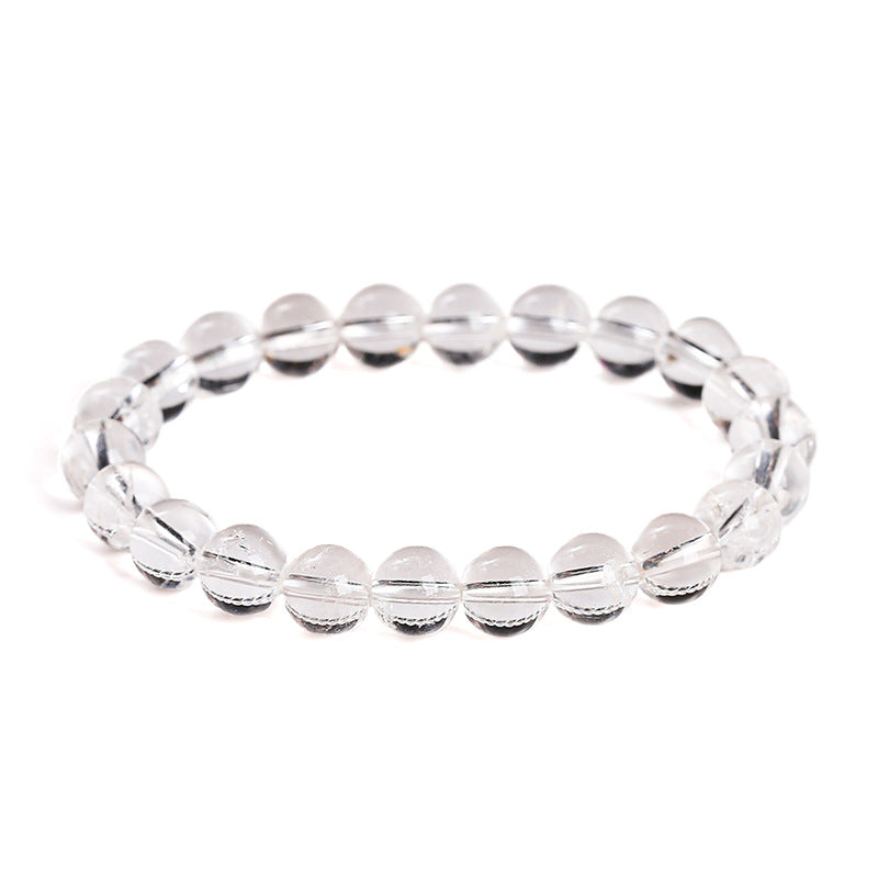 Clear Quartz Round Bead Bracelet - view 7