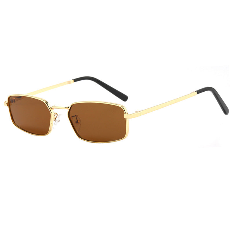 Small Rectangle Metal Frame Sunglasses - Color_2