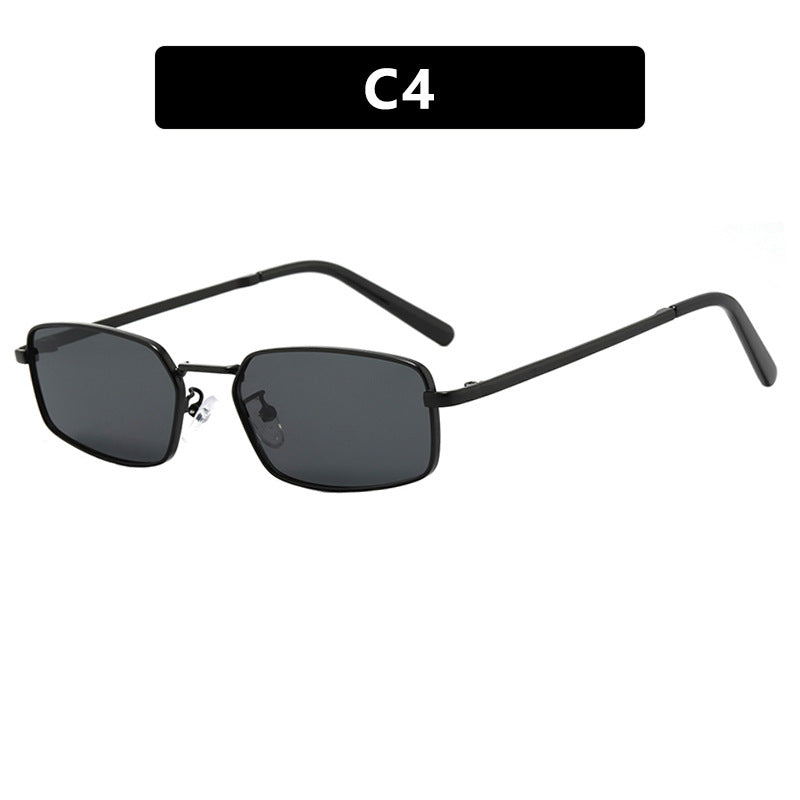 Small Rectangle Metal Frame Sunglasses - Color_4