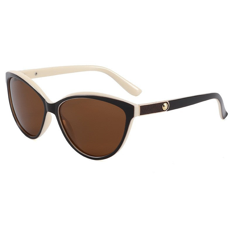 Upswept Cat Eye Sunglasses With Tinted Lens - OffWhite