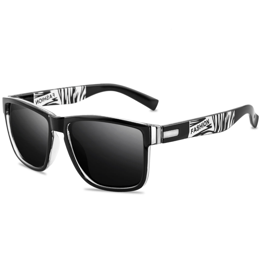 Polarized Square Sport Driving Sunglasses - Grey