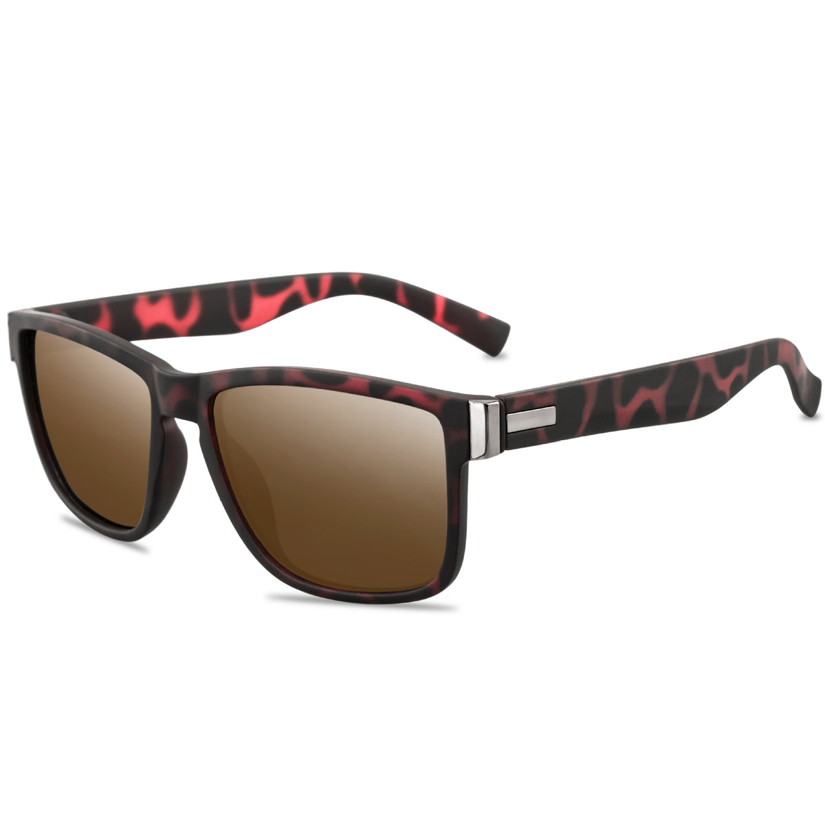 Polarized Square Sport Driving Sunglasses - Tea