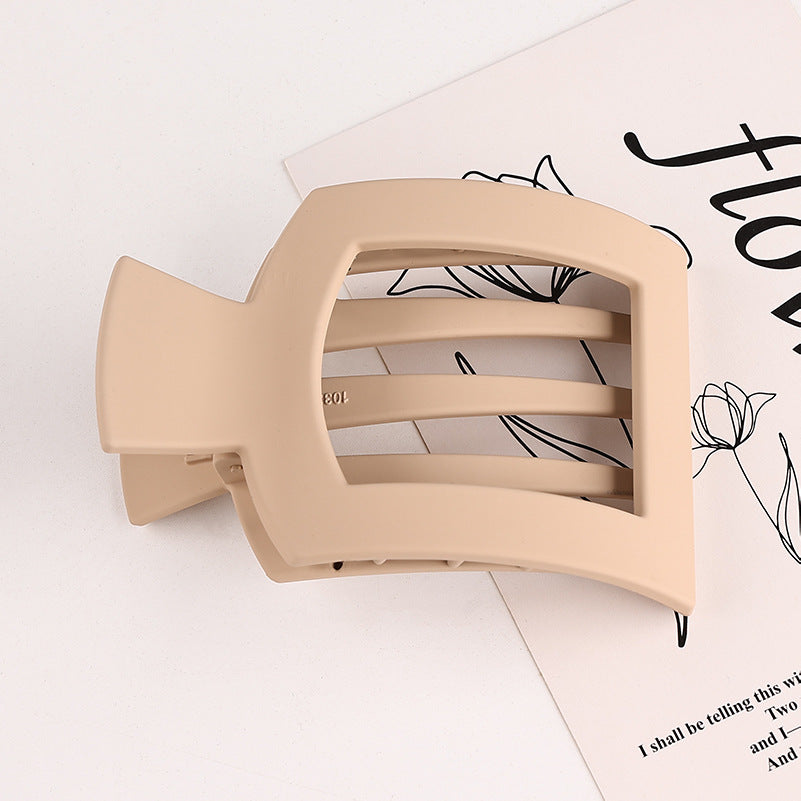 Rectangular Slatted Claw Hair Clip - Color_01