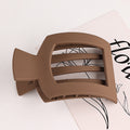 Rectangular Slatted Claw Hair Clip - Color_02