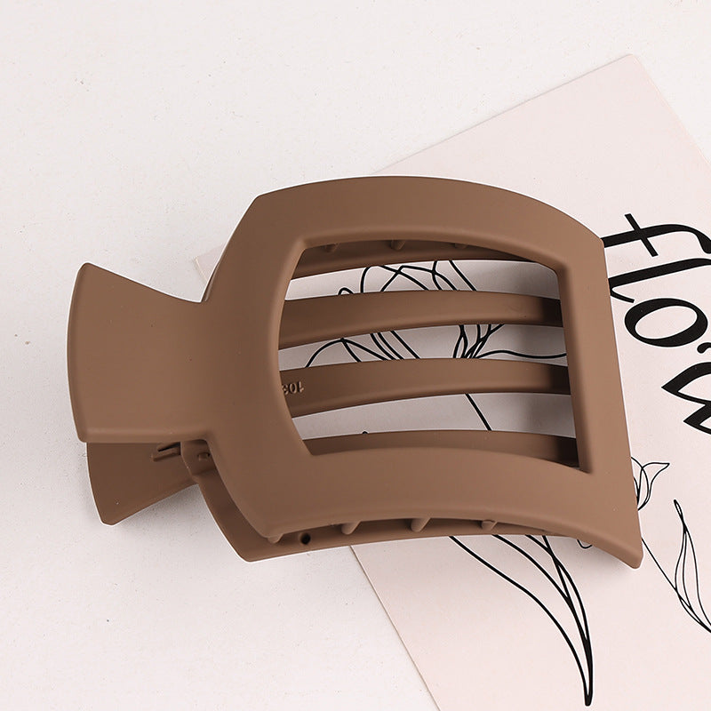 Rectangular Slatted Claw Hair Clip - Color_02
