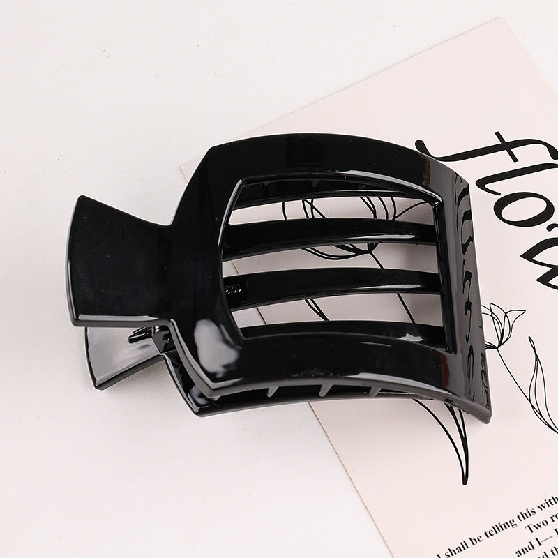 Rectangular Slatted Claw Hair Clip - Color_05