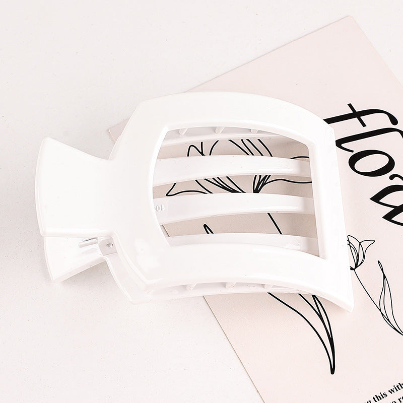Rectangular Slatted Claw Hair Clip - Color_10
