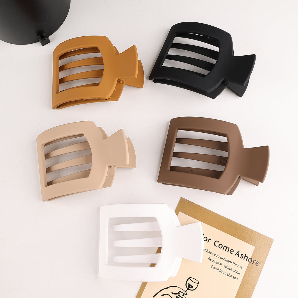 Rectangular Slatted Claw Hair Clip - view 2