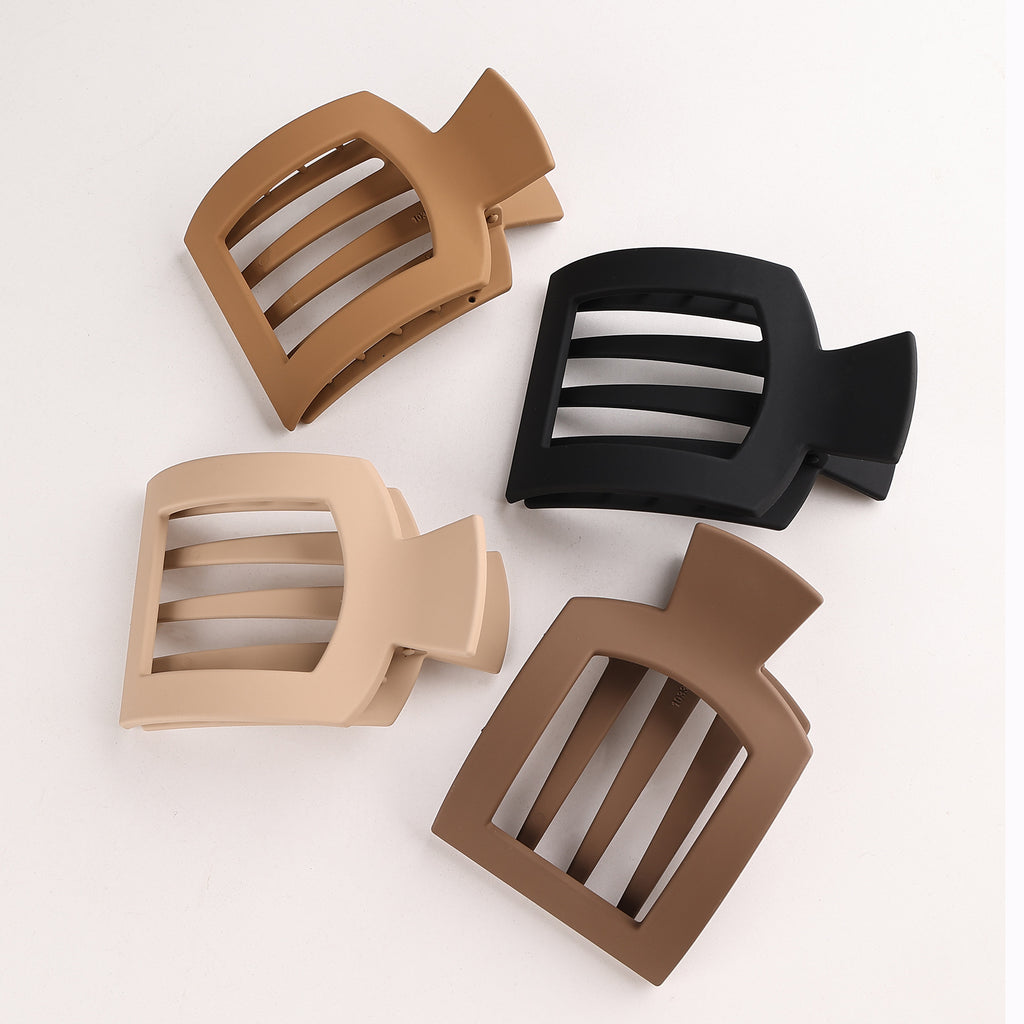 Rectangular Slatted Claw Hair Clip - view 3