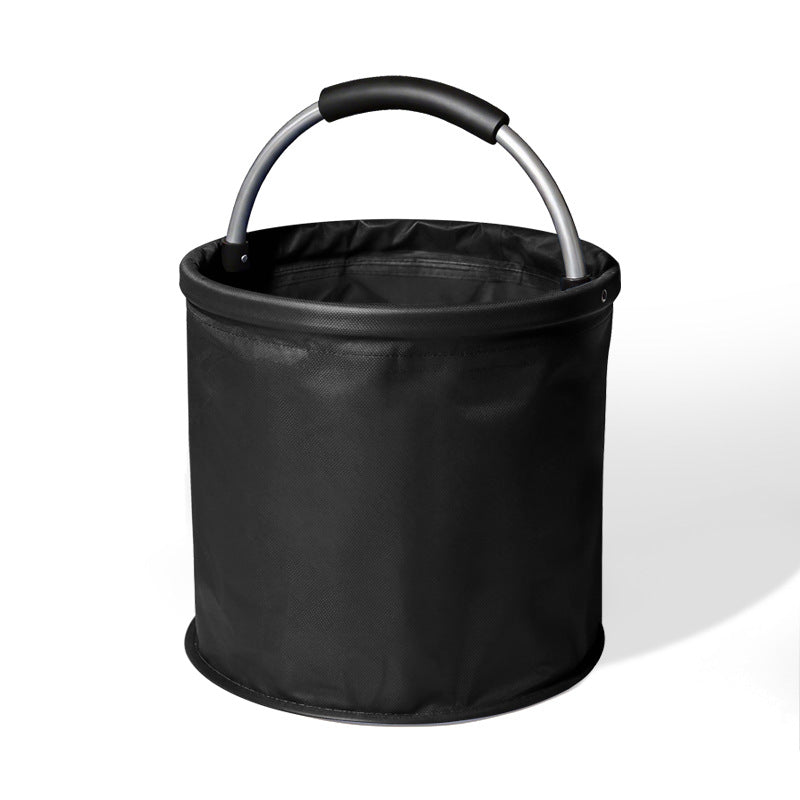 Collapsible Bucket Tote Bag With Side Pockets - A01